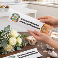 Geldgeschenk Verpackung Hochzeit – Für Champagner, Flitterwochen & andere gute Entscheidungen