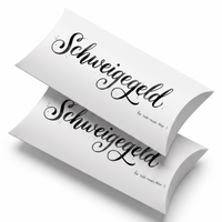 Lustige Geldgeschenkverpackung – Schweigegeld | Kalligraphie