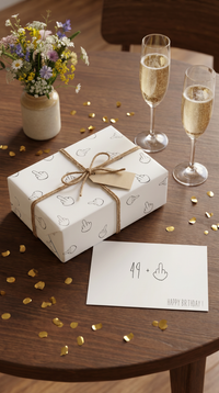 Lustiges Geschenkpapier Set 5 Bögen Mittelfinger Motiv zum Geburtstag, witzige Geschenkverpackung runder Geburtstag,  DIN A2 Bogen