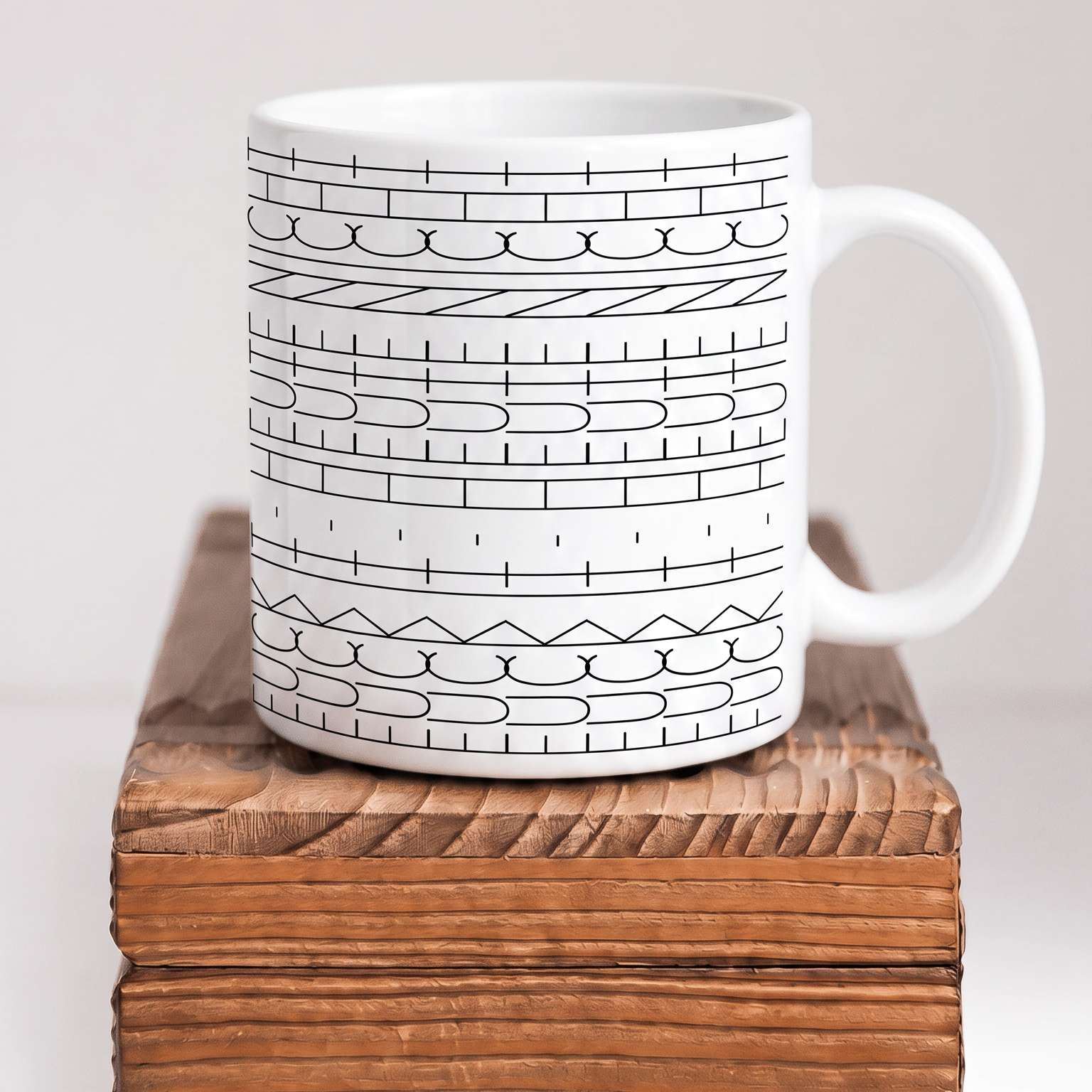 Keramik-Tasse mit Hidden Text „Fuck it, heute nicht“ | Lustige Kaffeetasse mit Überraschungseffekt