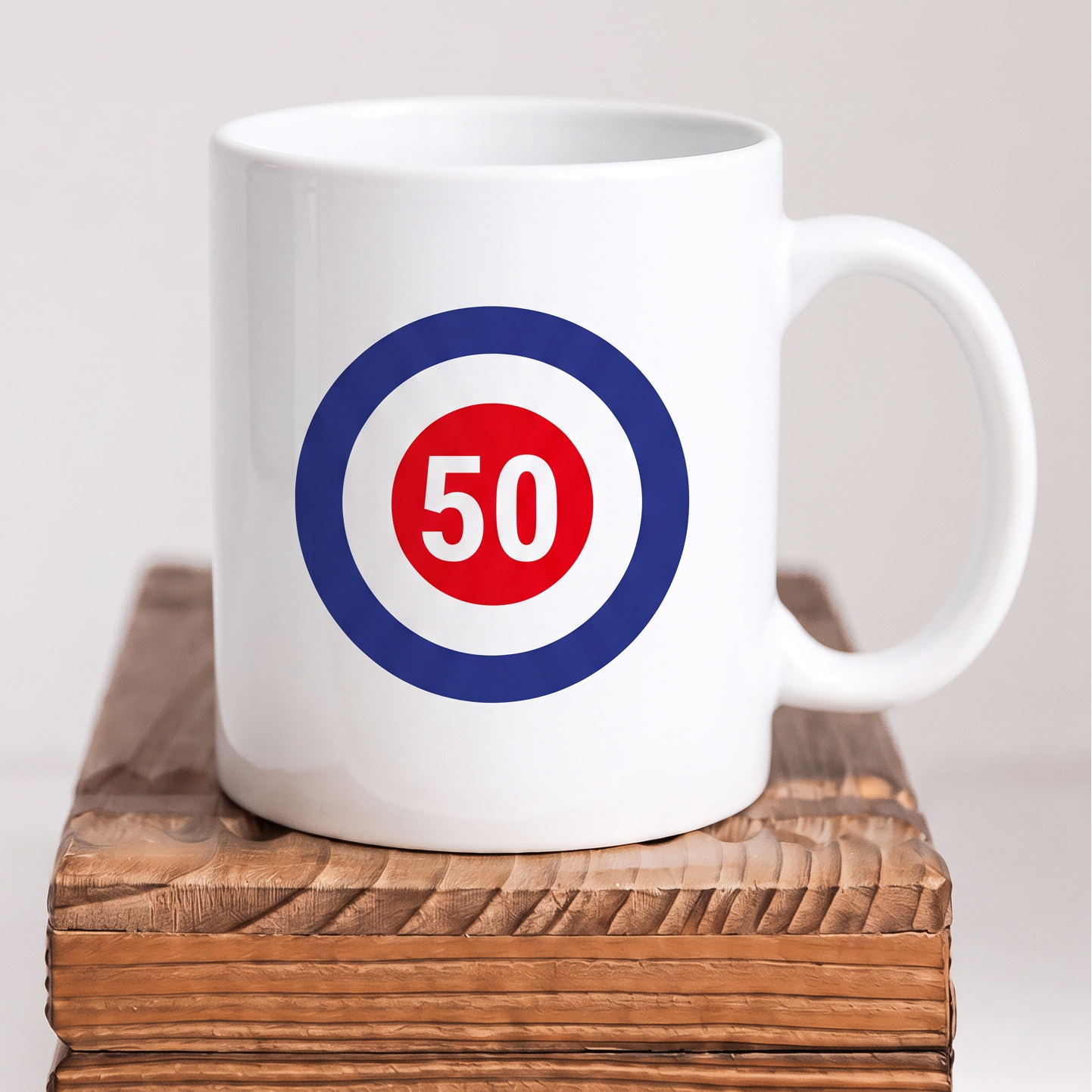 Lustige Keramik Tasse 50 Geburtstag Target 50 , Witziges Geschenk
