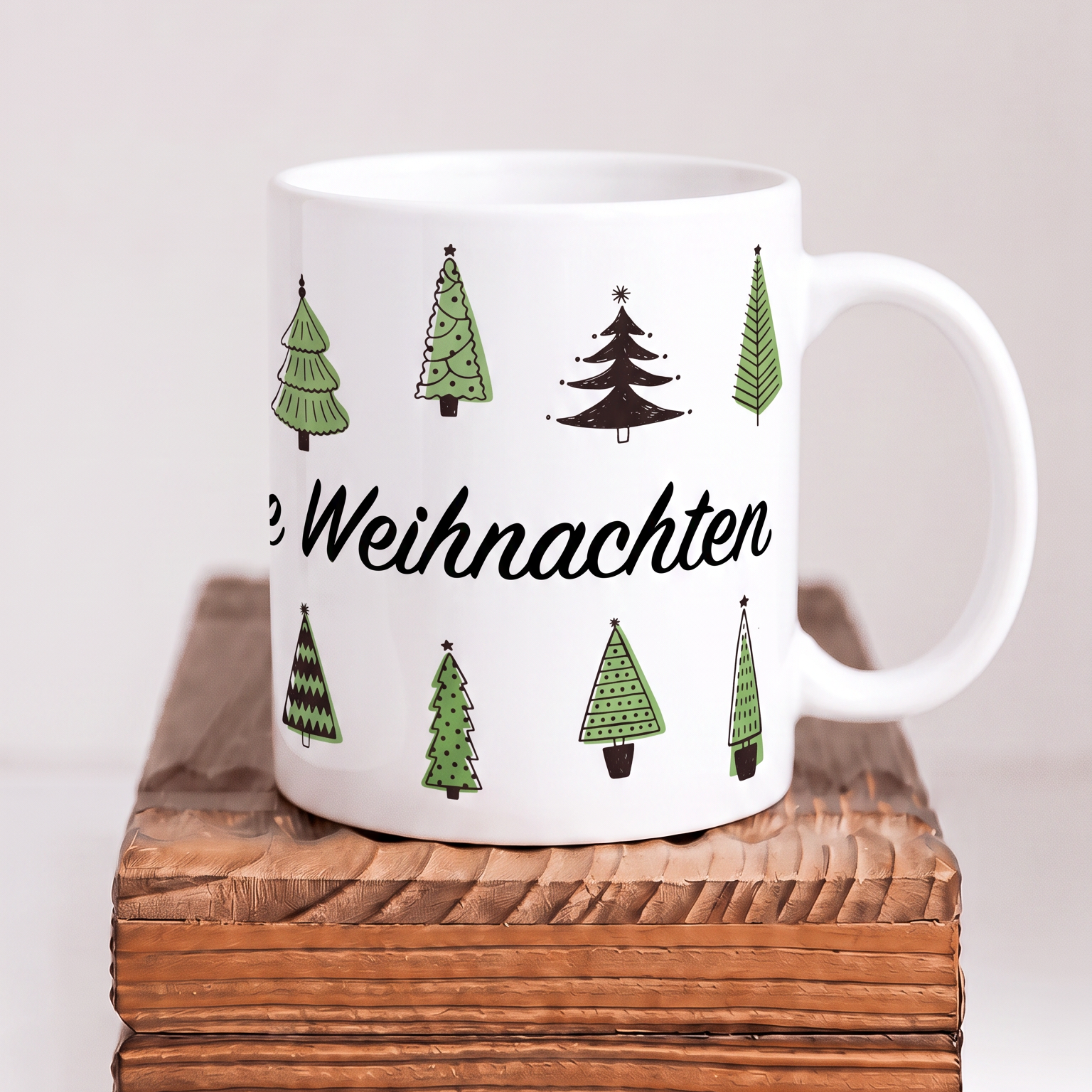 Keramik Tasse Weihnachten „Frohe Weihnachten“ – Klassische Weihnachtstasse
