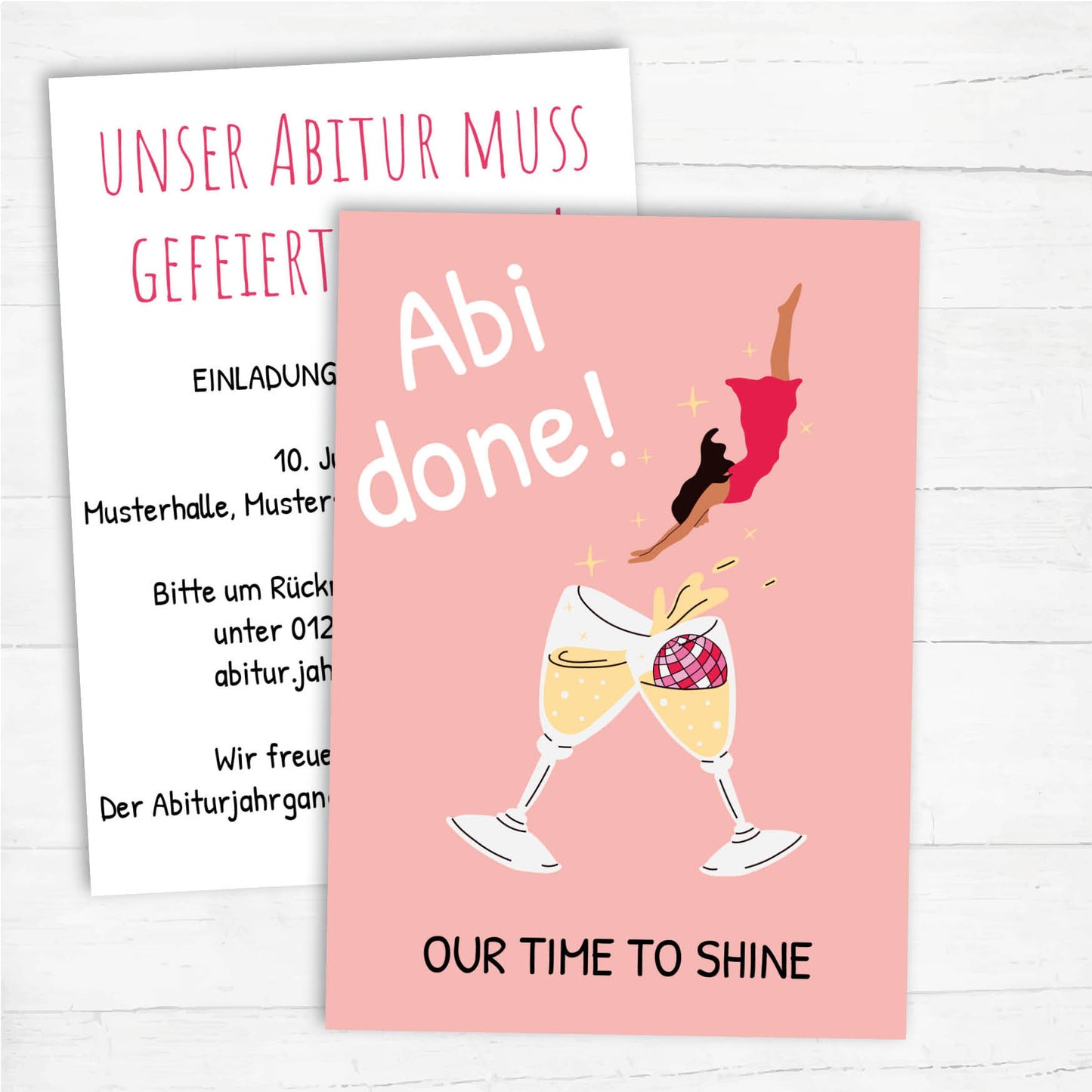 Einladung zum Abiball: Abi done! Our time to shine