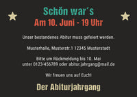 Einladung zum Abiball: Vintage