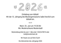 Einladung zum Abiball: Abitur in ...