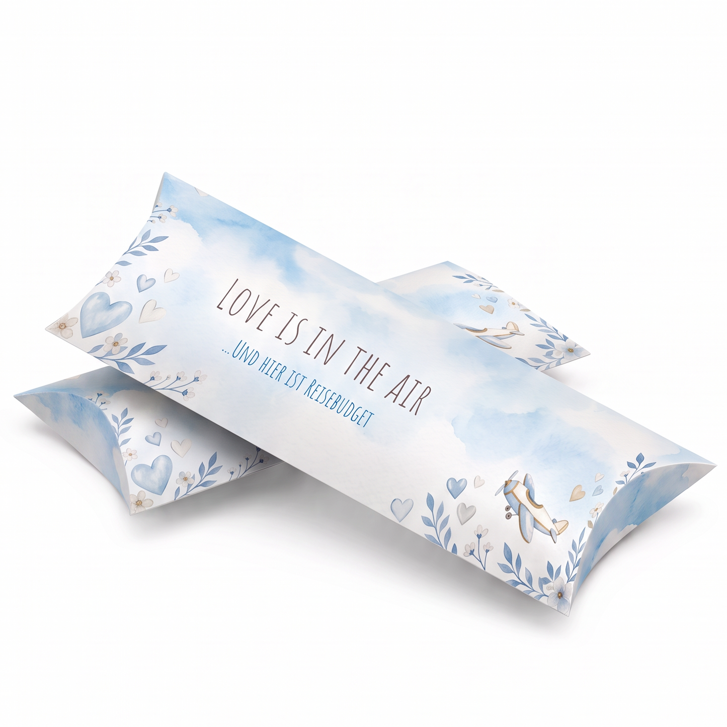 Geldgeschenk Verpackung Hochzeit – Love is in the Air & hier ist Reisebudget