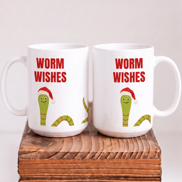 Keramik Tasse Worm Wishes