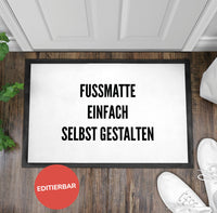 Fußmatte selbst gestalten - strapazierfähiger, rutschfester Filz-Velours