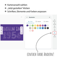 Einladung zum 70. Geburtstag: Born in 1956