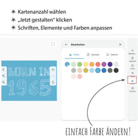 Einladung zum 60. Geburtstag: Born in 1965