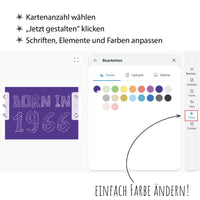 Einladung zum 60. Geburtstag: Born in 1966