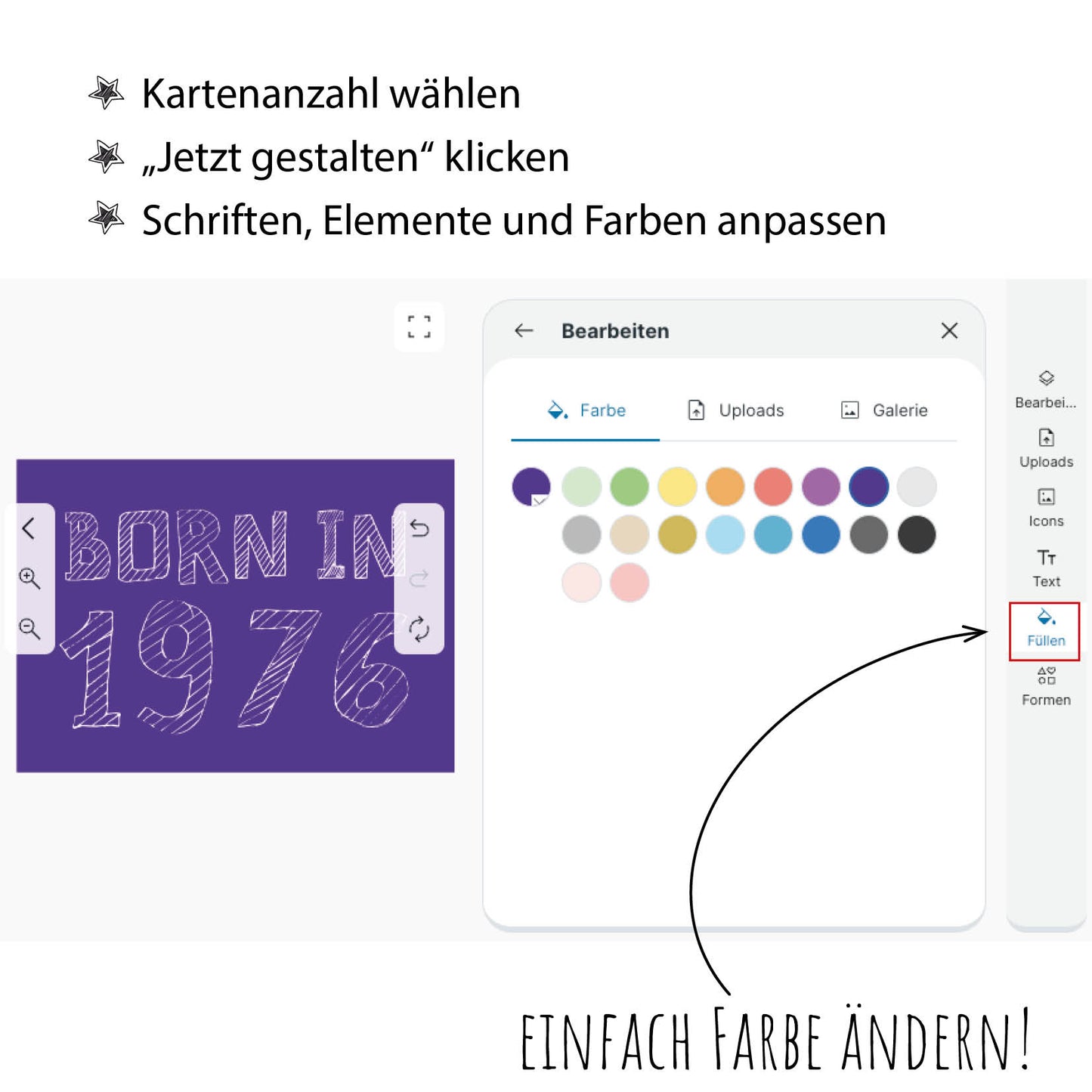 Einladung zum 50. Geburtstag: Born in 1976