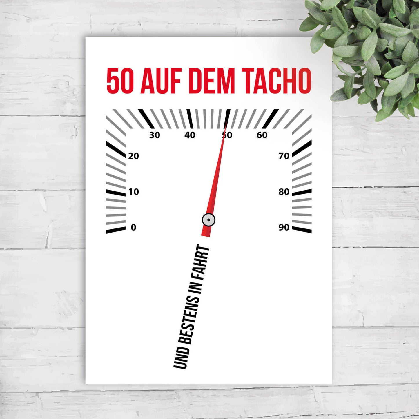Einladung zum 50. Geburtstag – 50 auf dem Tacho… und bestens in Fahrt