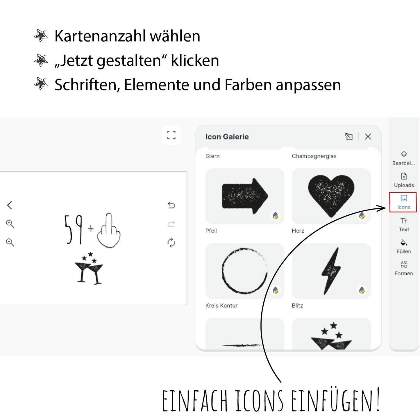 Einladung zum 60. Geburtstag: 59+ Mittelfinger – Frech, charmant & partybereit!