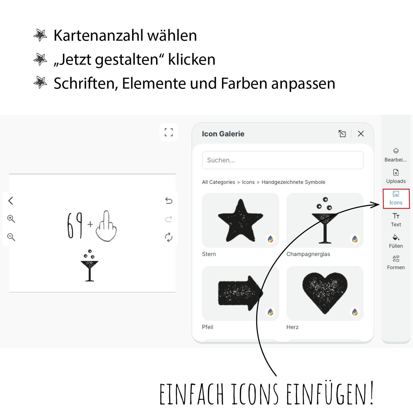 Einladung zum 70. Geburtstag: 69+ Mittelfinger – jung genug zum Feiern!