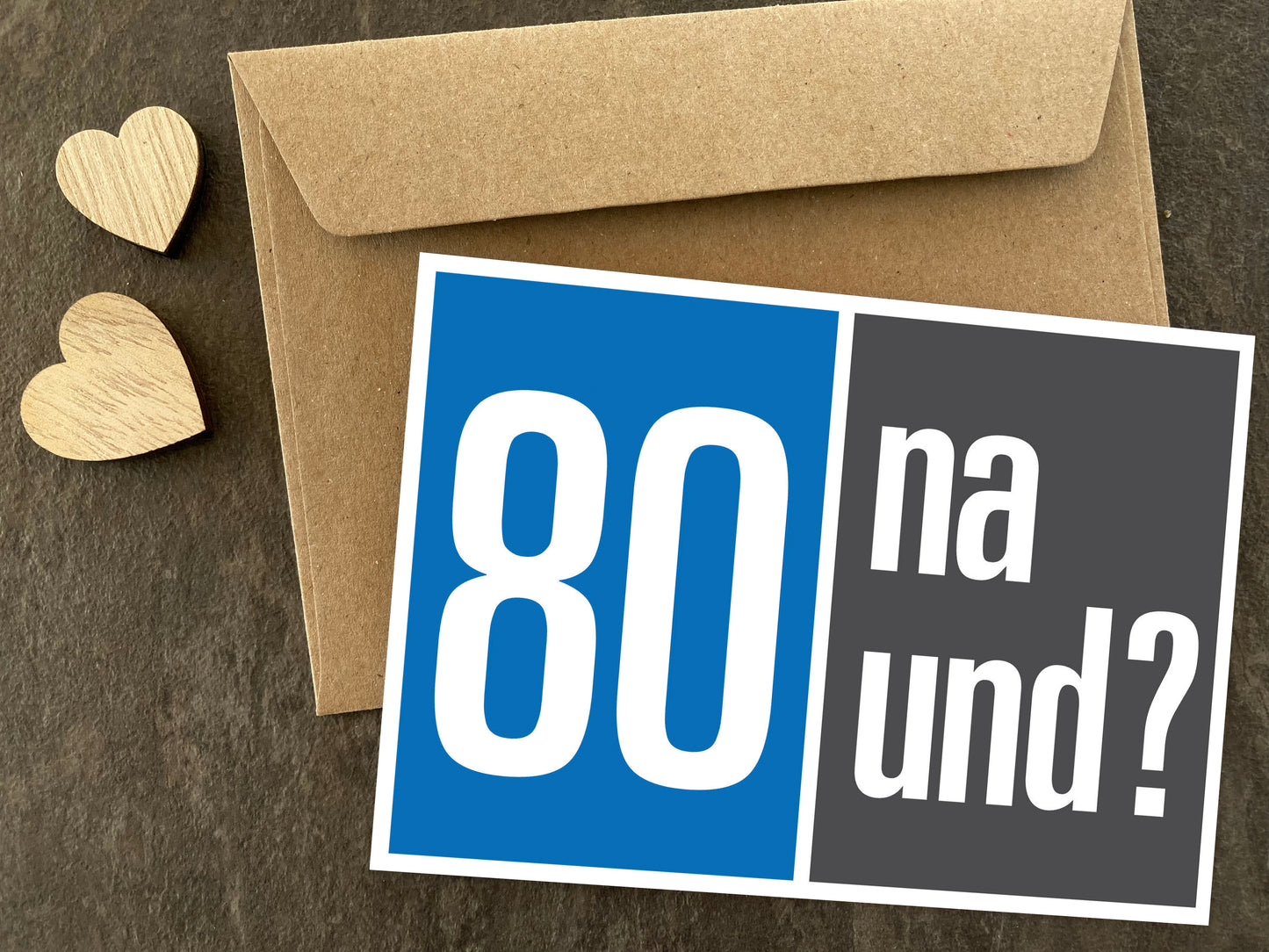 Einladung zum 80. Geburtstag: 80 na und?