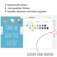 Einladung zum Geburtstag: Und ab  geht die  Luzie!