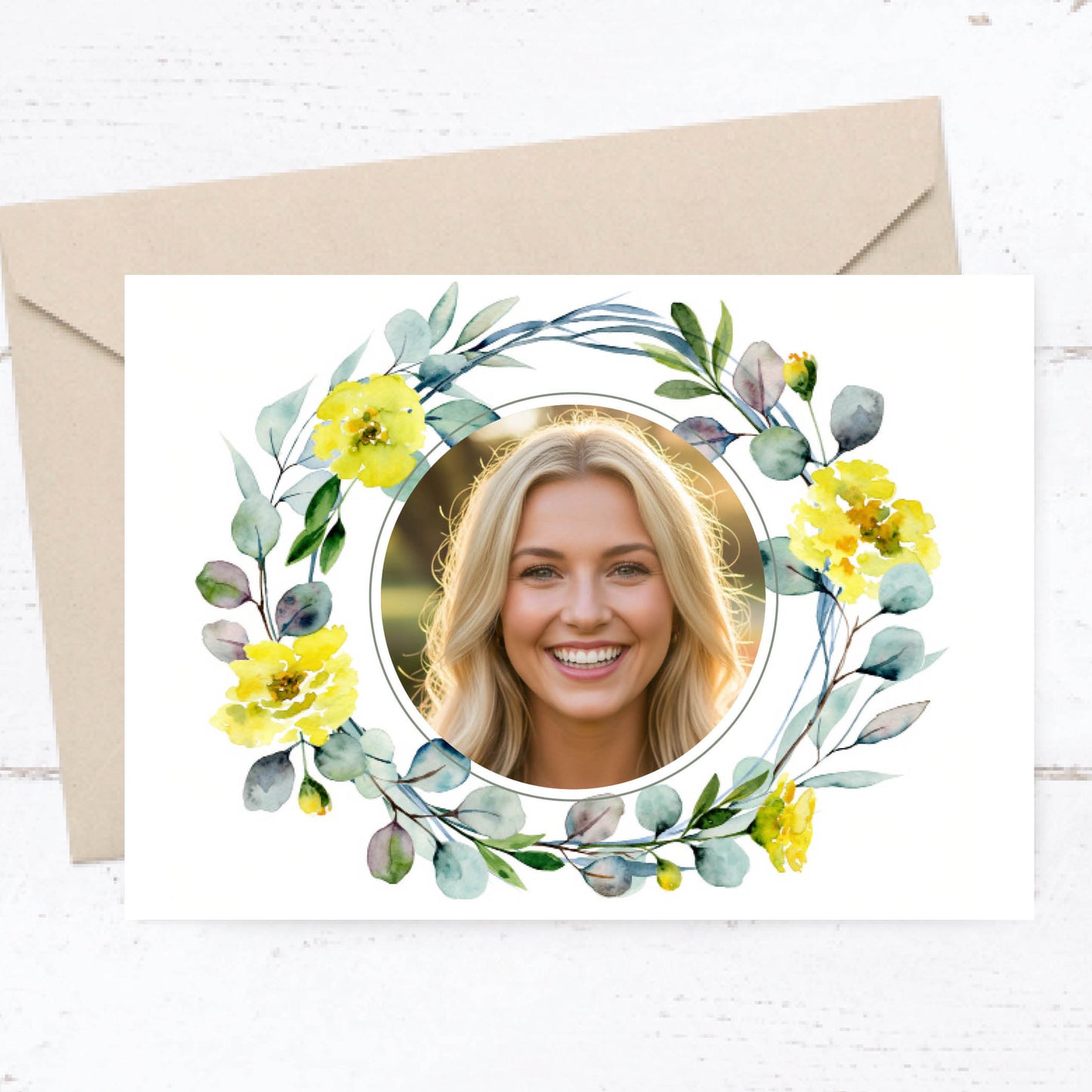 Danksagung Geburtstag: Frühlingsduft mit Foto