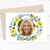 Danksagung Geburtstag: Frühlingsduft mit Foto