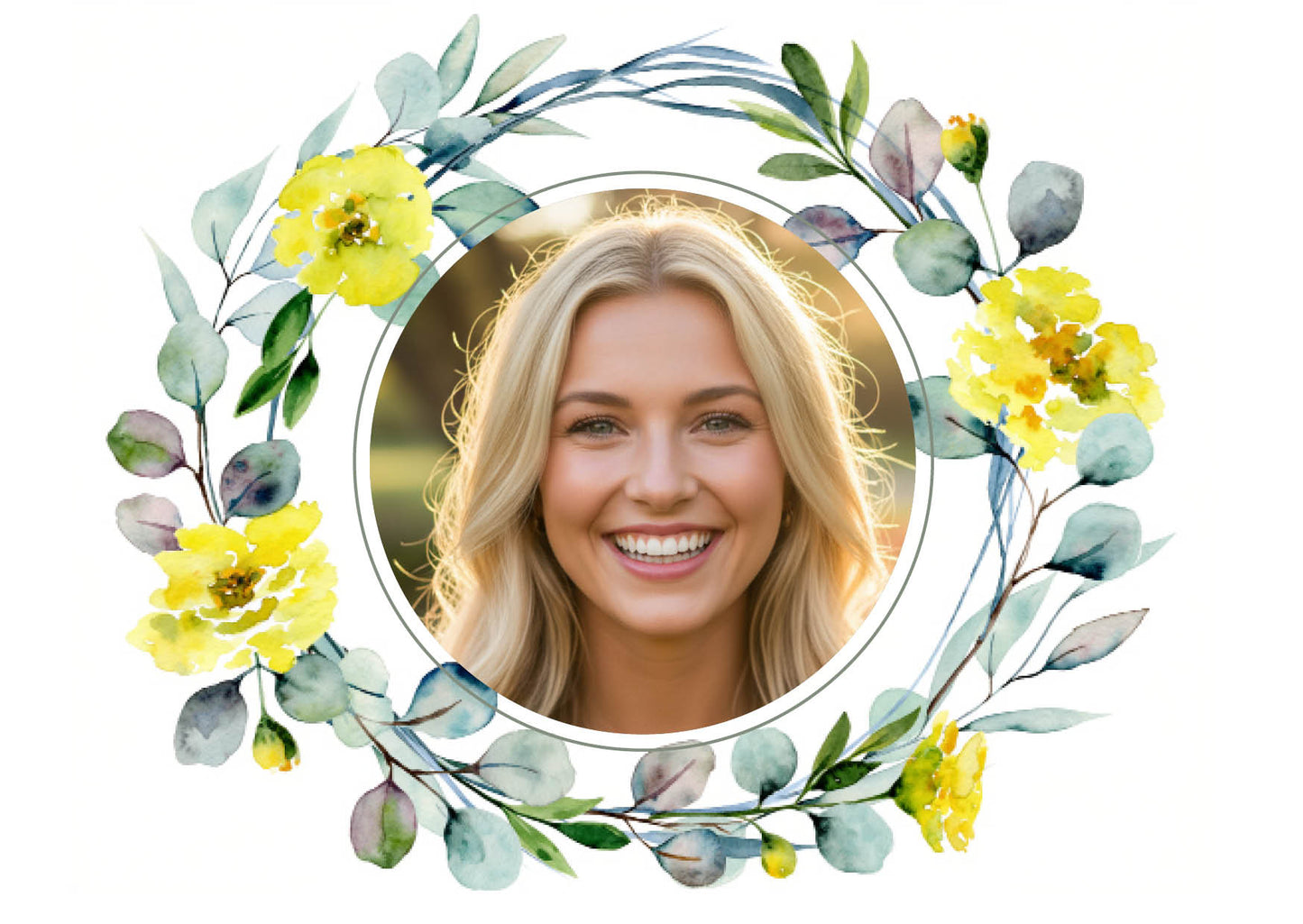 Danksagung Geburtstag: Frühlingsduft mit Foto