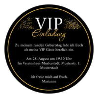 Bierdeckel Einladung: VIP Party - Individuelle Einladung