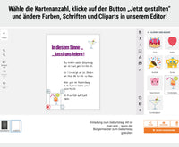Einladung zum Geburtstag: Alt ist man erst... wenn der Bürgermeister zum Geburtstag gratuliert - Individuelle Einladung