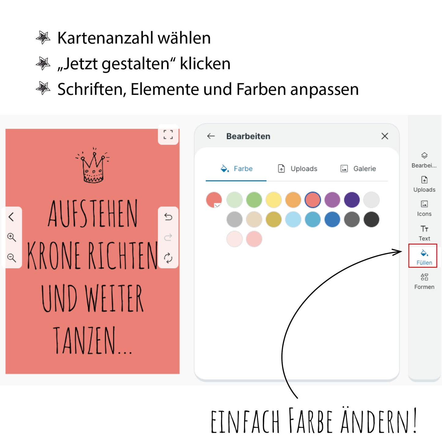 Einladung zum Geburtstag: Krone richten und weiter tanzen