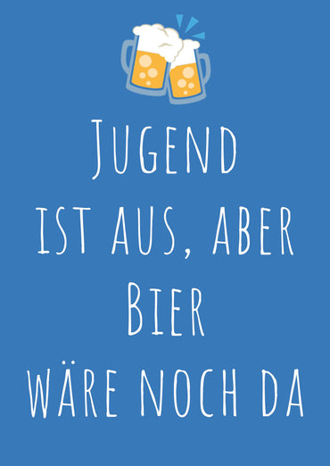 Einladung zum Geburtstag: Bier wäre noch da