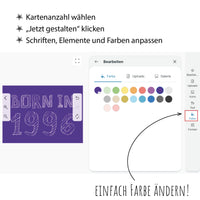 Einladung zum 30. Geburtstag: Born in 1996