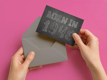 Einladung zum 80. Geburtstag: Born in 1946