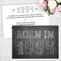 Einladung zum 30. Geburtstag: Born in 1994 Individuelle Einladung