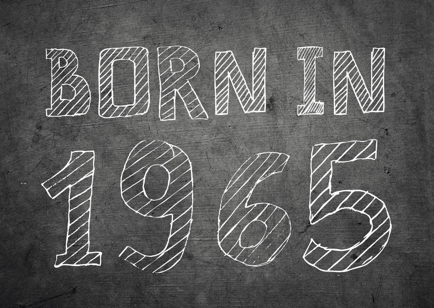 Einladung zum 60. Geburtstag: Born in 1965