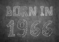Einladung zum 60. Geburtstag: Born in 1966