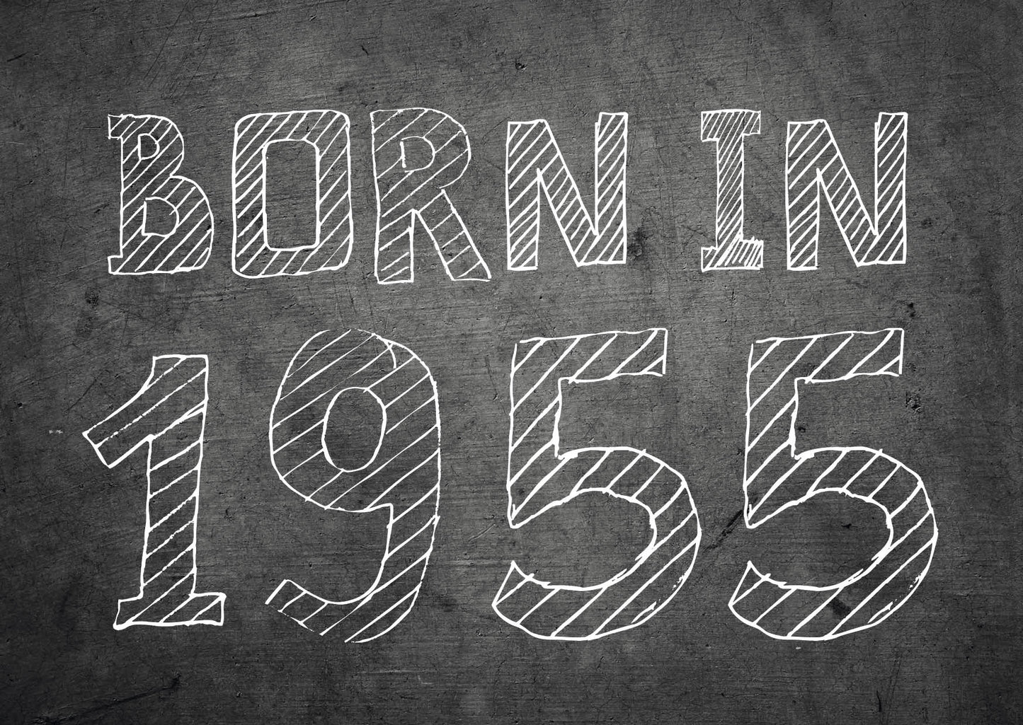 Einladung zum 70. Geburtstag: Born in 1955