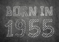 Einladung zum 70. Geburtstag: Born in 1955