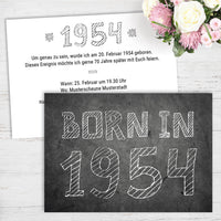 Einladung zum 70. Geburtstag: Born in 1954 Individuelle Einladung