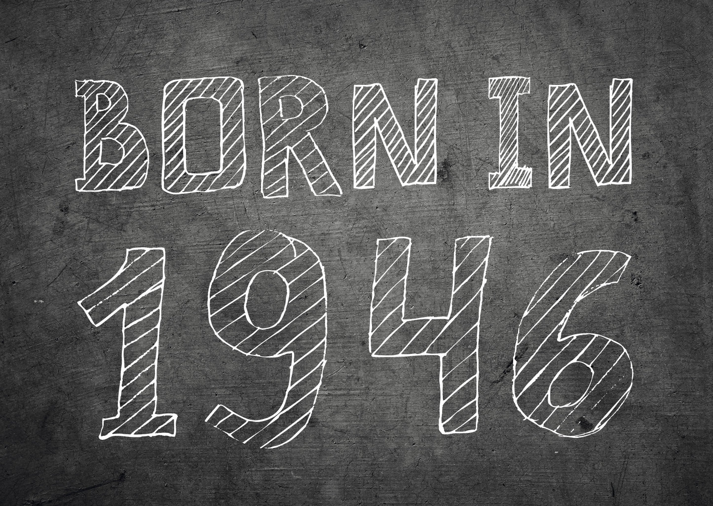 Einladung zum 80. Geburtstag: Born in 1946