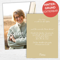 Danksagung Geburtstag: bunt mit Foto hochformat