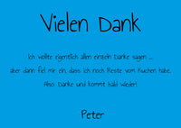 Danksagung Geburtstag: Bunt mit Foto querformat