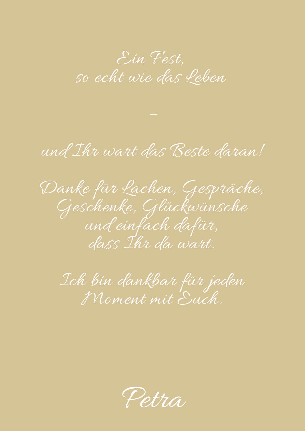 Danksagung Geburtstag: bunt mit Foto hochformat