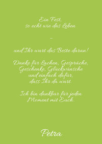 Danksagung Geburtstag: bunt mit Foto hochformat