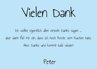 Danksagung Geburtstag: Bunt mit Foto querformat