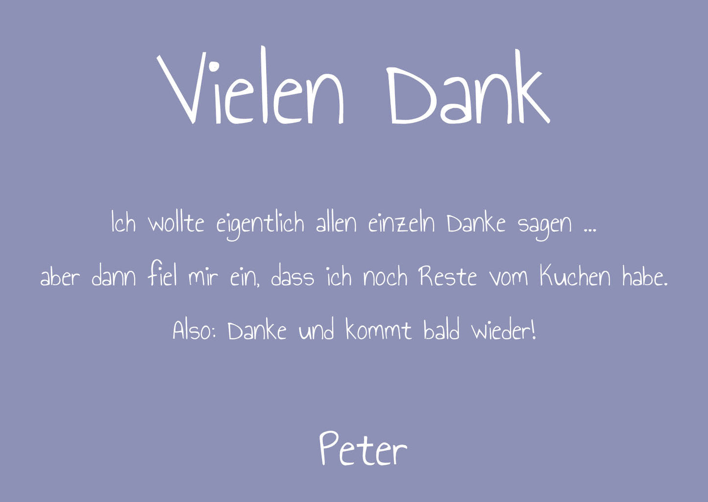 Danksagung Geburtstag: Bunt mit Foto querformat