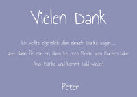 Danksagung Geburtstag: Bunt mit Foto querformat