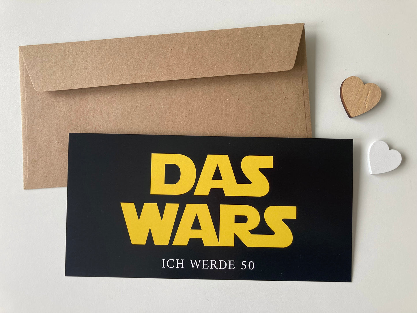 Einladung Zum 50. Geburtstag, Star Wars Logo: Das Wars - Individuelle Einladung