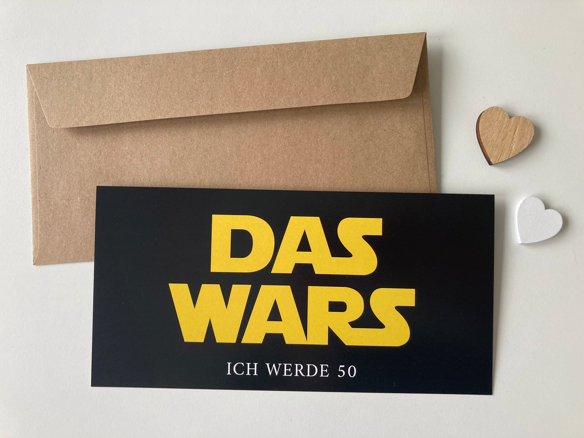Einladung Zum 50. Geburtstag, Star Wars Logo: Das Wars - Individuelle Einladung