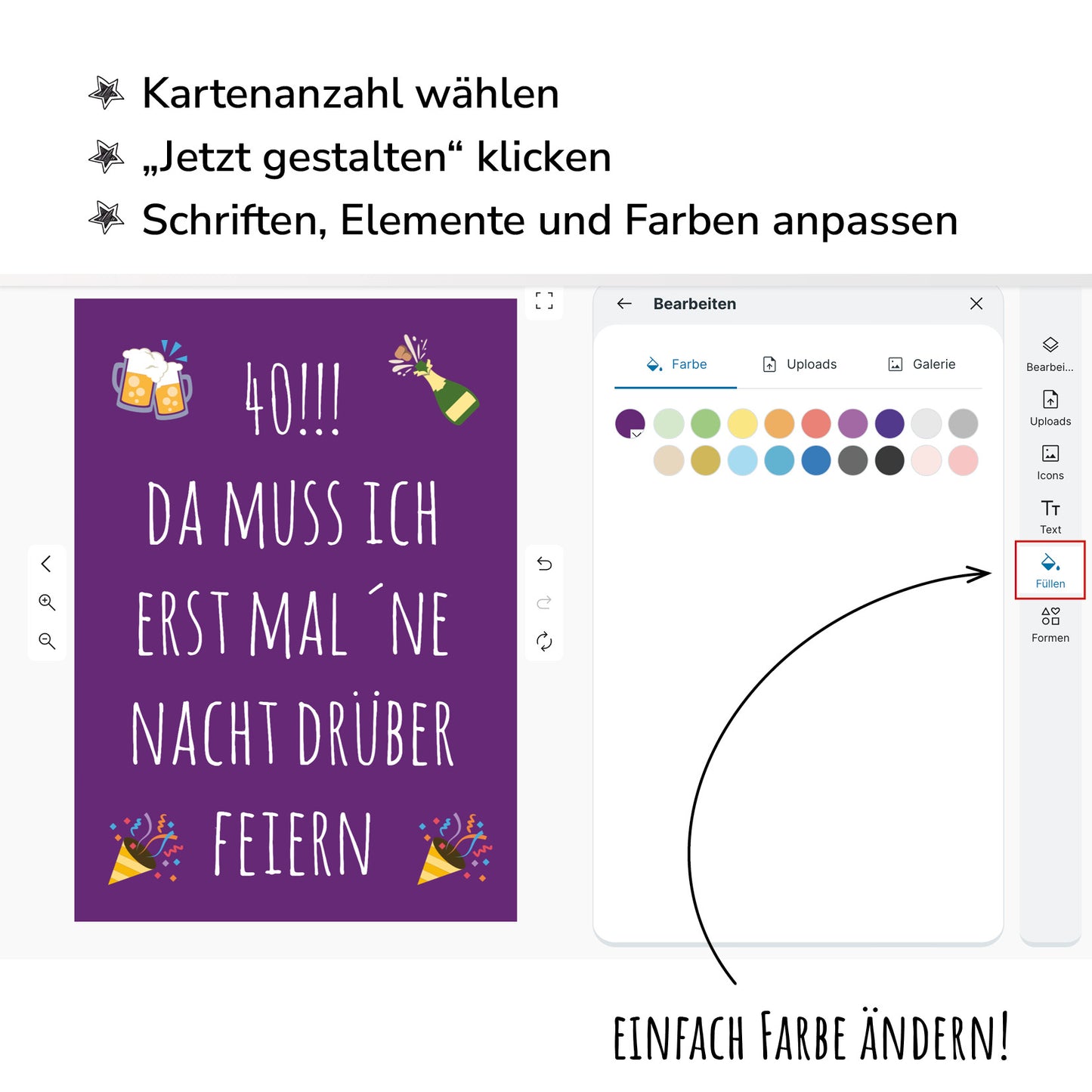 Einladung zum 40. Geburtstag: Da muss ich erst mal ´ne Nacht drüber feiern