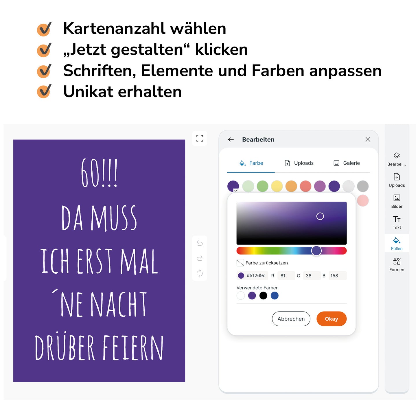Einladung zum 60. Geburtstag: Da muss ich erst mal ´ne Nacht drüber feiern