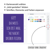 Einladung zum 60. Geburtstag: Da muss ich erst mal ´ne Nacht drüber feiern
