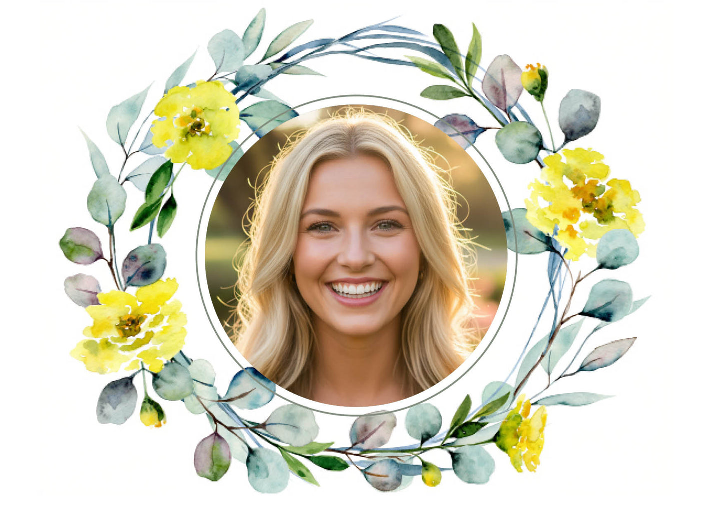 Einladung zum Geburtstag: Frühlingsduft mit Foto